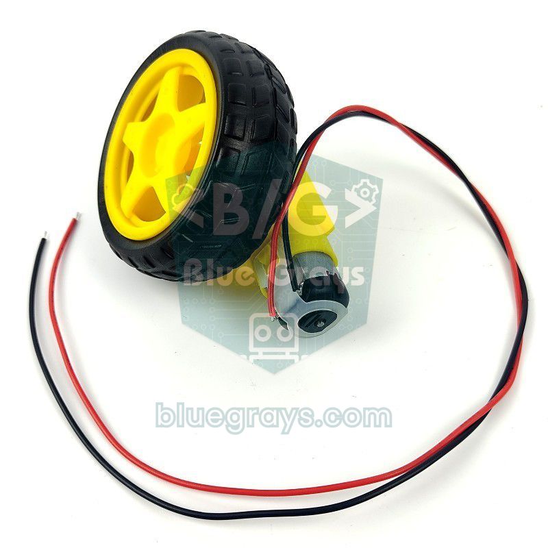 Sarı redüktörlü TT DC motor ve tekerlek