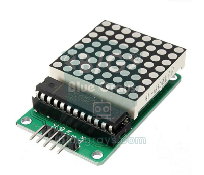 Tek 8x8 MAX7219 LED matris modülü