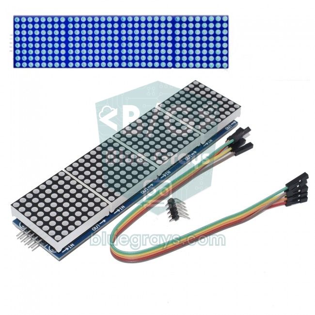 MAX7219 4'lü 8x32 dot matrix LED modül